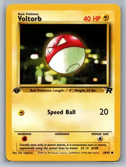 Voltorb Team Rocket #69/82 Common 1st Edition Pokemon Card - Image 1