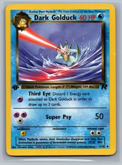 Dark Golduck Team Rocket #37/82 Uncommon 1st Edition Pokemon Card - Image 1
