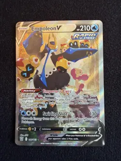 Empoleon v Alternate Full Art Holo Card 146/163SWSH05 Pokemon Battle Styles NM - Image 1