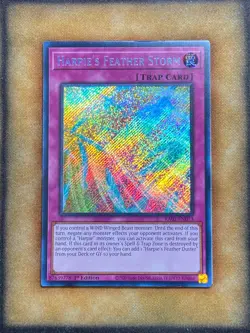 Yugioh Harpie's Feather Storm RA01-EN073 Secret Rare 1st Ed NM - Image 1