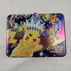 Pikachu Surging Sparks 2024 Collectors Chest Tin Lunch Box ONLY - No Cards - Image 1