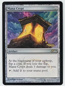 Mana Crypt Foil Judge Promo JDG NM MTG - Image 1