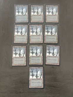 MTG ice Basic Lands Lot English/german Snow Covered MP 236 Mostly MP Check Pics - Image 2