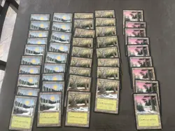 MTG ice Basic Lands Lot English/german Snow Covered MP 236 Mostly MP Check Pics - Image 4