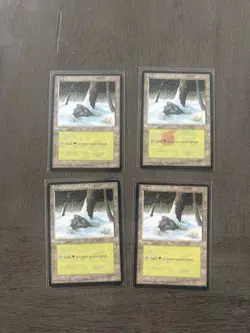 MTG ice Basic Lands Lot English/german Snow Covered MP 236 Mostly MP Check Pics - Image 5