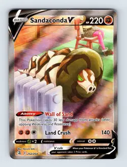 Sandaconda V - Fusion Strike 252/264 - Ultra Rare - NM - Pokemon - Image 1