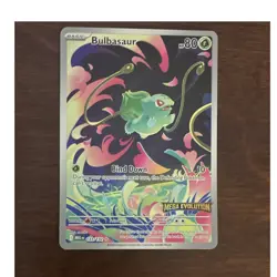 Pokemon TCG Bulbasaur 133/132 Illustration Rare Holo Mega Evolution Stamped - Image 1