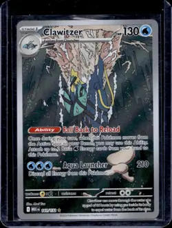 2025 Pokemon Mega Evolution Clawitzer Illustration Rare #141/132 - Image 1
