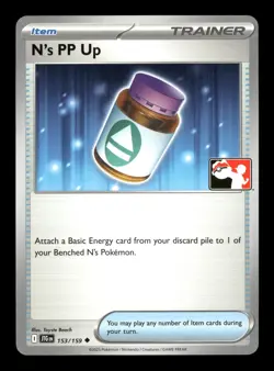 N's PP Up Prize Pack Series Cards 153/159 Pokemon Near Mint Toyste Beach - Image 1