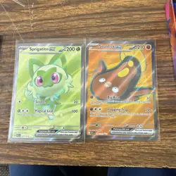 Stunfisk EX 252/217 and Sprigatito EX 251/257- Pokemon TCG: Ascended Hero - Image 1
