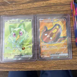 Stunfisk EX 252/217 and Sprigatito EX 251/257- Pokemon TCG: Ascended Hero - Image 3