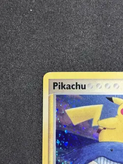 2007 Pokemon POP Series 5 Pikachu 12/17 Holo Inverted Back Error Holo Bleed - Image 5