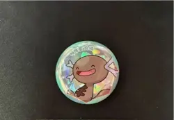 Paldean Wooper Pin Button Holo Gemstone Gem Pack Badge SetChinese Pokemon Center - Image 1