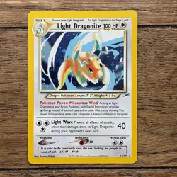 Light Dragonite 14/105 Rare Neo Destiny Holo Unlimited Pokemon TCG 1995-2000 - Image 1