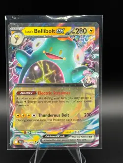 Pokemon Iono's Bellibolt EX 053/159 SV09: Journey Together NM Double Rare - Image 1