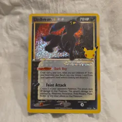 Nintendo Umbreon Star 17/17 POP Series 5 Holo Rare Holo ENG 2007 - Image 1