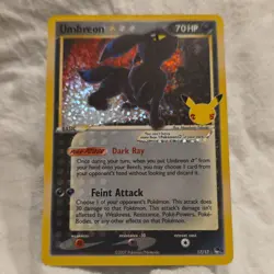 Nintendo Umbreon Star 17/17 POP Series 5 Holo Rare Holo ENG 2007 - Image 3