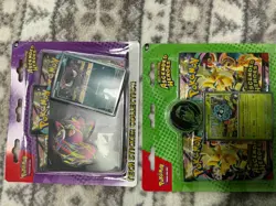 Pokemon Ascended Heroes Erica And Gastly Tech Sticker Lot Of 2 Blister Packs - Image 1