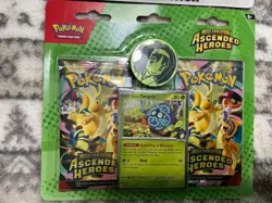 Pokemon Ascended Heroes Erica And Gastly Tech Sticker Lot Of 2 Blister Packs - Image 2