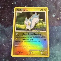Pokemon TCG - PACHIRISU #35 - STAMPED REVERSE HOLO - BURGER KING PROMO 2007 - Image 1