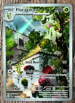 2023 Pokemon SV Paldea Evolved Floragato Illustration Rare #197/193 - Image 1