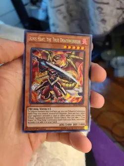 Yugioh Ignis Heat, the True Dracowarrior FIGA-EN053 1st Secret Rare - Image 1