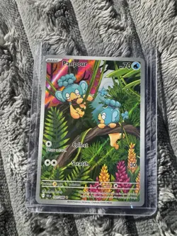 Panpour 101/086 Illustration Rare Pokemon TCG SV: Black Bolt NM - Image 1