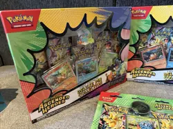 3 Pokemon Mega Evolution—Ascended Heroes Deluxe Pin Collection & 2 blister packs - Image 2