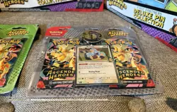 3 Pokemon Mega Evolution—Ascended Heroes Deluxe Pin Collection & 2 blister packs - Image 5