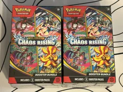 Pokemon Chaos Rising Booster Bundle Boxes Set of 2 Factory Sealed Boxes - Image 1