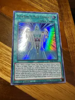 Hyper Rank-Up-Magic Utopiforce BROL-EN060 1st Edition Ultra Rare LP + BONUS - Image 1