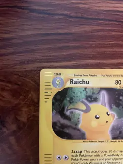 Pokemon TCG Raichu H25/H32 Skyridge Holo e-reader NM w/ Swirl - Image 3