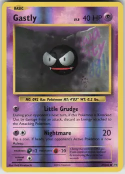 Pokemon Gastly Common XY - Evolutions 47/108 NM - Image 1