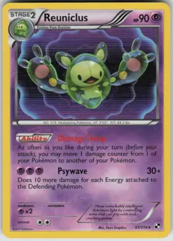 Pokemon Reuniclus Holo Rare Black and White 57/114 NM - Image 1