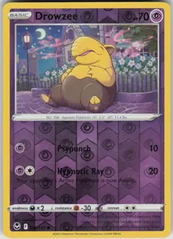 Pokemon Drowzee Common SWSH12: Silver Tempest 060/195 NM - Image 1