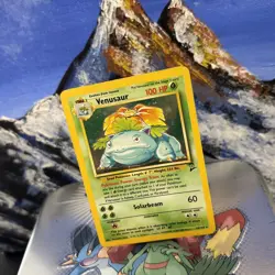 Venusaur - 15/102 Pokemon Base Set 2 - WOTC Holo 🍃 Small Crease - Image 3