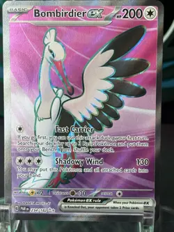 Pokemon Bombirdier EX Paradox RIft #234/182 Ultra Rare Full Art Holo Near Mint - Image 1