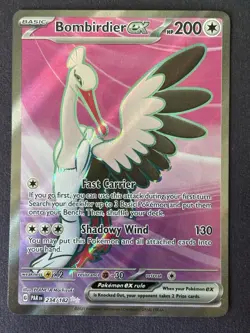 Pokemon Bombirdier EX Paradox RIft #234/182 Ultra Rare Full Art Holo Near Mint - Image 2
