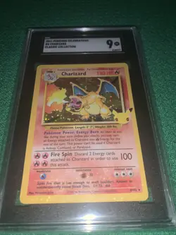 2021 Pokemon Celebrations #4 Charizard Classic Collection Holo SGC 9 - Image 1