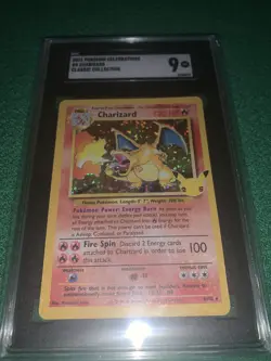 2021 Pokemon Celebrations #4 Charizard Classic Collection Holo SGC 9 - Image 2