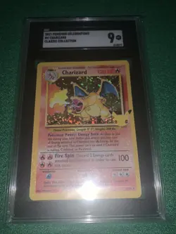 2021 Pokemon Celebrations #4 Charizard Classic Collection Holo SGC 9 - Image 3