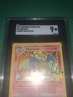 2021 Pokemon Celebrations #4 Charizard Classic Collection Holo SGC 9 - Image 4