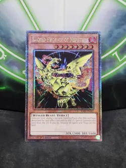 Yugioh Sacred Phoenix of Nephthys RA03-EN147 Quarter Century Secret Rare 1st NM - Image 1