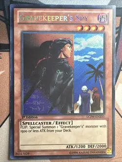 Gravekeeper's Spy - LP - LCJW-EN255 - Secret Rare - 1st Edition - Yu-Gi-Oh! TCG - Image 1