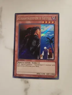 Gravekeeper's Spy - LP - LCJW-EN255 - Secret Rare - 1st Edition - Yu-Gi-Oh! TCG - Image 1