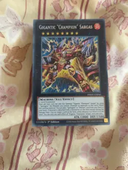 Yugioh PHHY-EN045 Gigantic "Champion" Sargas secret rare - Image 1