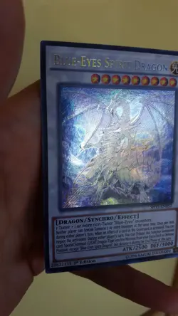 Yugioh Blue Eyes Spirit Dragon SHVI-EN052 Secret 1st Edition NM - Image 3
