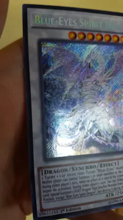 Yugioh Blue Eyes Spirit Dragon SHVI-EN052 Secret 1st Edition NM - Image 4