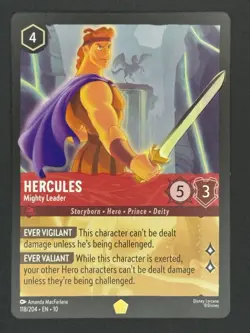 Hercules - Mighty Leader 118/204 Whispers in the Well Regular Disney Lorcana TCG - Image 2