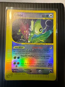 Pokemon Crystal Celebi 145/144 Skyridge Holo Rare Card - Image 1